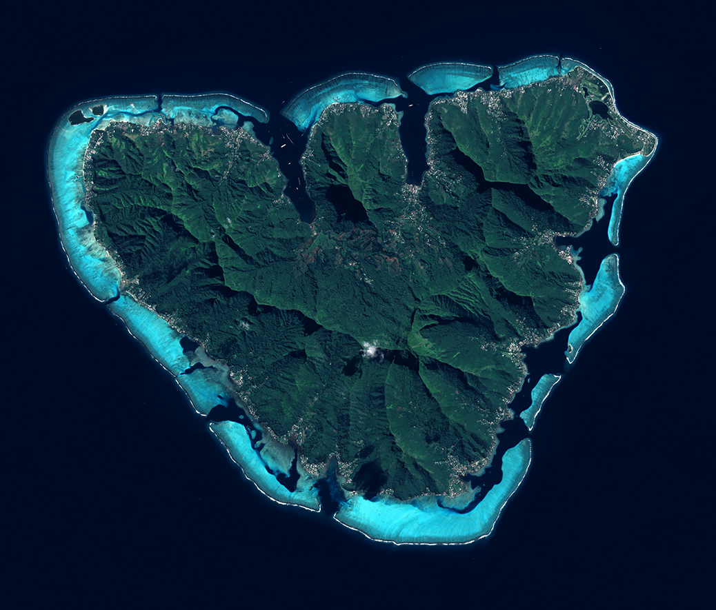 Sentinel-2 satellite view of Moorea